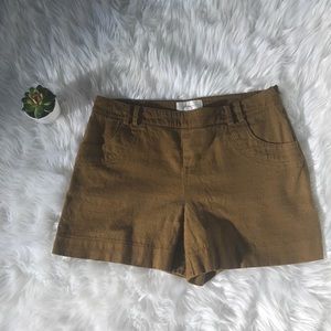 Elevenses High Waist Brown Shorts Anthro- Size 6